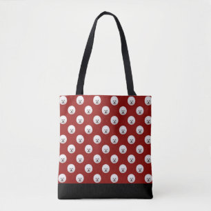 Sac personnalisable de point de polka de Bichon