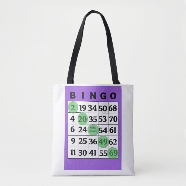 Sac personnalisé de BINGO-TEST de "bonne chance" (Devant)