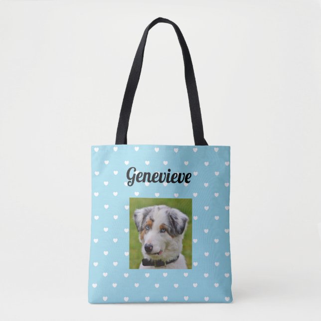 Sac personnalisé de BlueTote d'empreinte de patte (Devant)