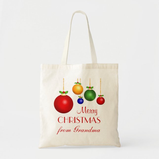 Sac personnalisé de cadeau de Noël (Devant)