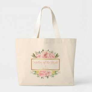 Sac personnalisé de mère de la mariée aux fleurs d