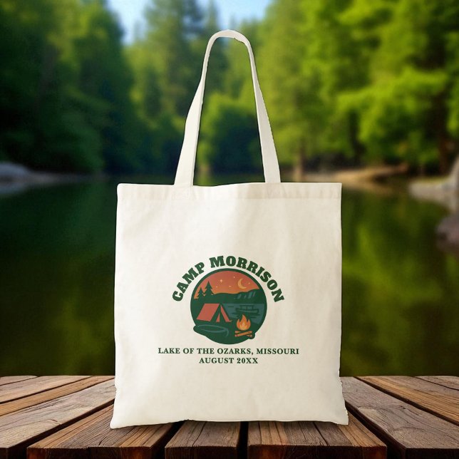 Sac personnalisé Lac Bachelorette Trip Vert (Créateur téléchargé)