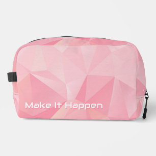 Sac personnalisé minimaliste rose géométrique moti