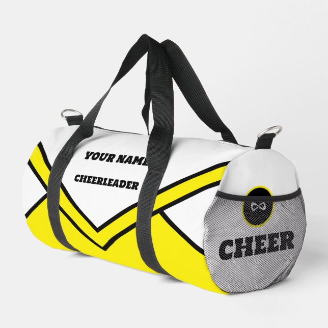 Sac pom-pom girl, jaune ang noir sacs à encouragem (Coin droit)