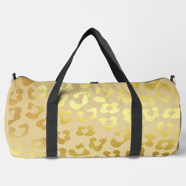 Sac Poster de animal en or Duffel (Recto)