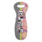 Collage photo Fleurs roses chaudes et orange