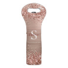 Monogramme Rose Gold Faux-Parties scintillant Girl