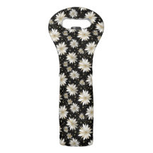 NOIR AVEC FLEURS DE POINTSETTIA BLANC