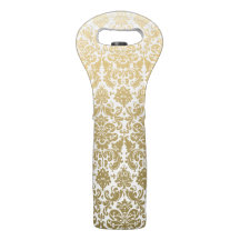 Or et motif élégant blanc de damassé
