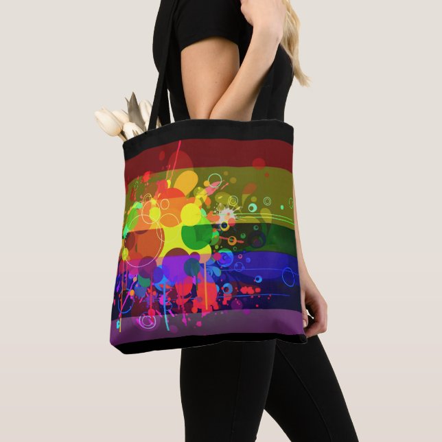 Sac pour dames Splash Paint Design (De près)
