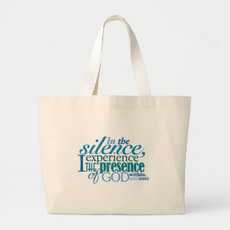 Sac QUOTIDIEN de toile de "silence" de WORD®