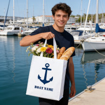 Ancre nautique classique Nom de votre bateau 2 fac