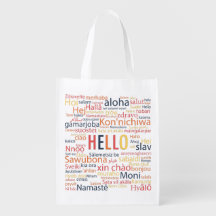 Bonjour dans une autre langue.