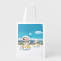 Chiens et chats Vélo en mer