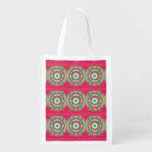 Sac réutilisable de Noël à motifs