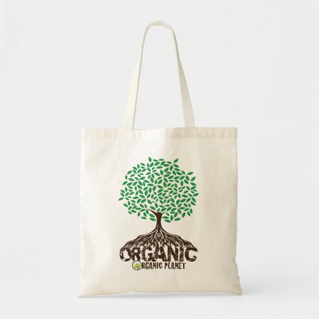 Sac réutilisable développé organique de toile (Devant)