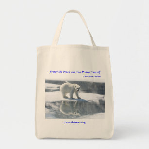 Sac réutilisable d'ours blanc