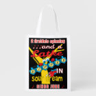 Hanoukka Dreidels spinning Grocery Bag