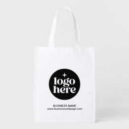 Sac Réutilisable Logo d'entreprise simple et personnalisé