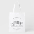 Mariage d'Atlanta, Géorgie | Skyline stylisée