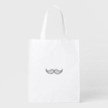 Moustache Mustache Line Art Illustration Bag