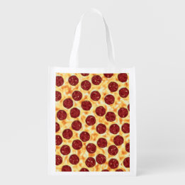 Sac Réutilisable Pepperoni Pizza Motif