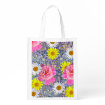 Sac à fleurs d'été réutilisable