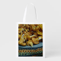 Sac d'épicerie réutilisable de chanterelles