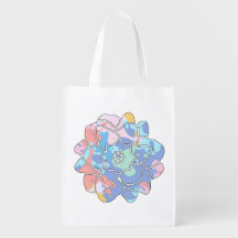 Une fleur faite de taches de peinture