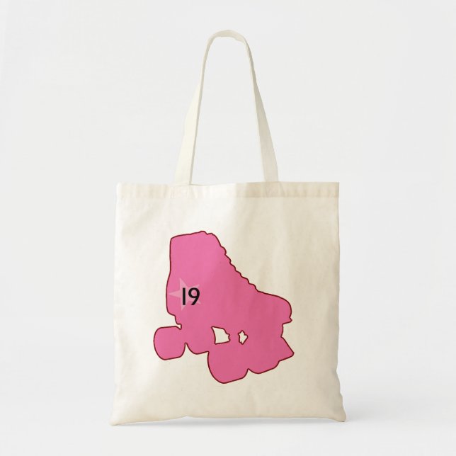 Sac rose de patin de Derby de rouleau (Devant)