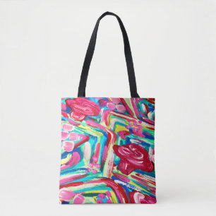 Sac rose de rose de sac de fourre-tout de sac de