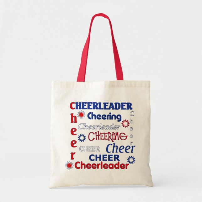 Sac rouge, blanc, et bleu de pom-pom girl (Devant)