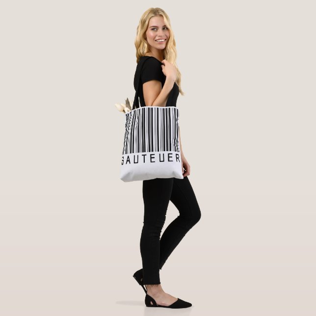Sac "SAUTEUR" Code barre noir (Sur le modèle)