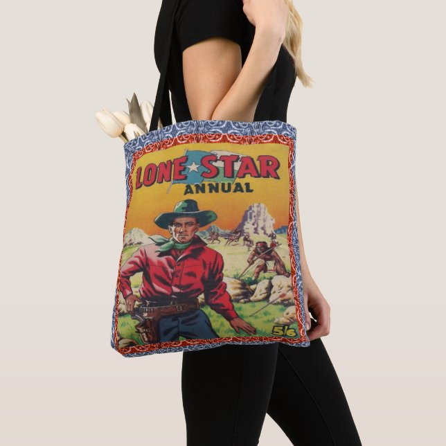 Sac solitaire occidental vintage d'impression de (De près)