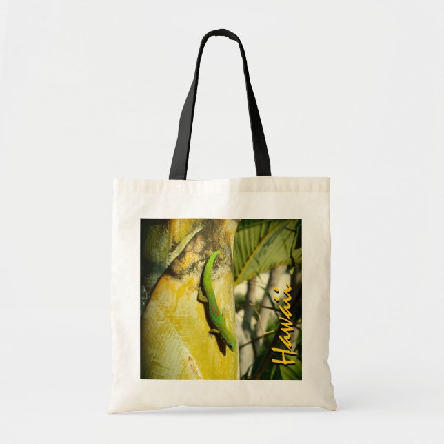 Sac souvenir réutilisable de gecko Hawaii (Devant)