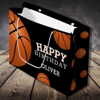 Sac Sports Basket-ball Joyeux Anniversaire Nom