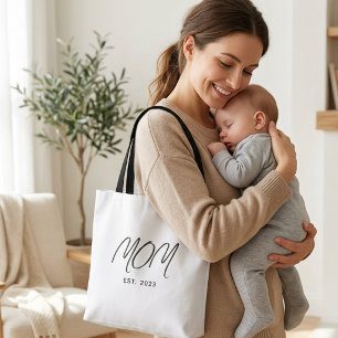 Sac Tote Cadeau Pour Maman 'Maman Établie'