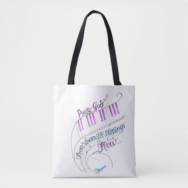 Sac Tote de musique de louange  (Devant)