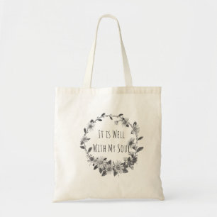 Sac Tote en Toile "Tout Va Bien Pour Mon Âme"