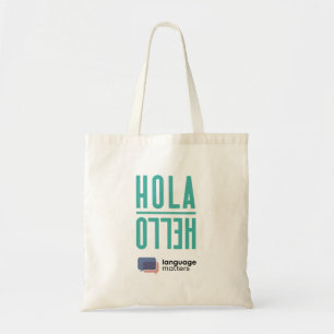 Sac Tote « Hola/Hello » par Language Matters