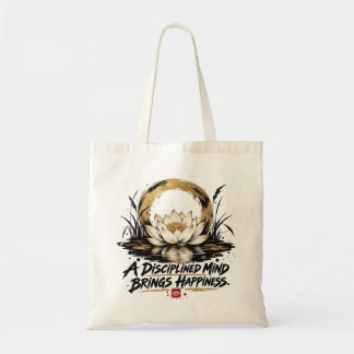 Sac Tote Lotus « Un esprit discipliné apporte le b
