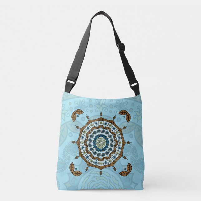 Sac Tout-Sur-Imprimé En Cuivre Imaginaire Mehndi (Devant)