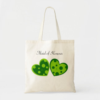 Sac vert de coeurs
