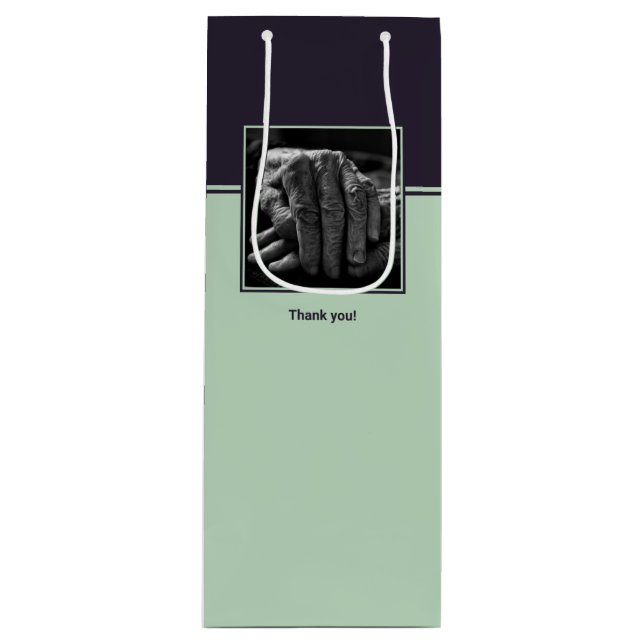 Sac vin &agrave; personnaliser avec image et logo  (Devant)