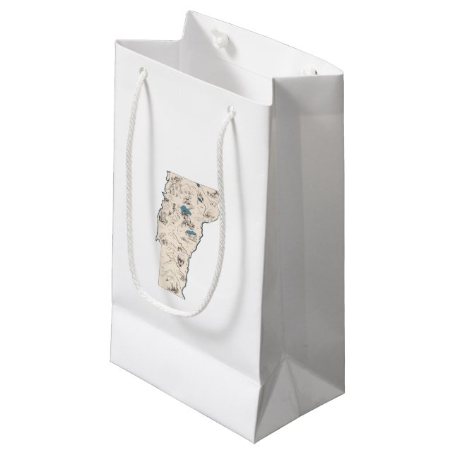Sac vintage de cadeau de carte d'image du Vermont (Devant Angle)