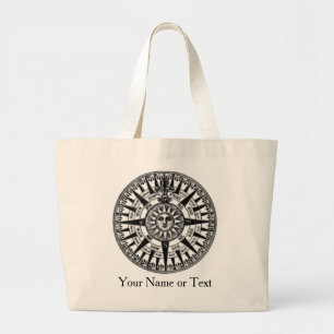 Sac vintage de voyage de conception de boussole de