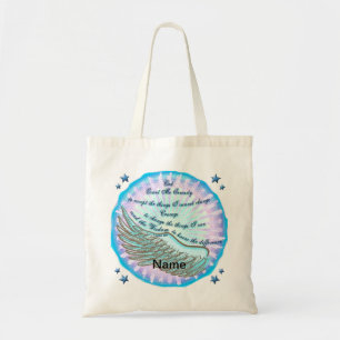 Sac violet de prière de sérénité tote bag