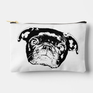Sac Zip beauté Pug gras