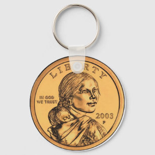 Sacagawea Dollar Keychain