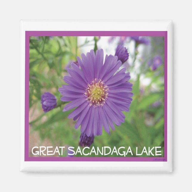 Sacandaga Purple Burple Magnet (Devant)